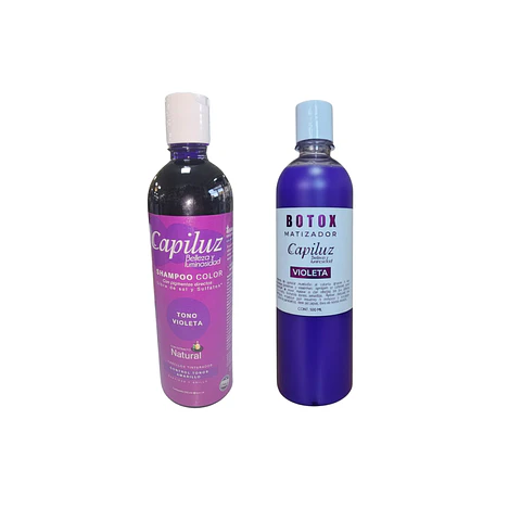 Pack Shampoo y B-tox matizador Violeta Adios Naranjos 