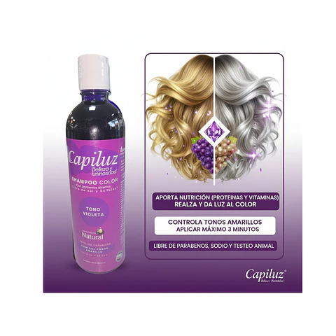 Pack Shampoo y B-tox matizador Violeta Adios Naranjos 