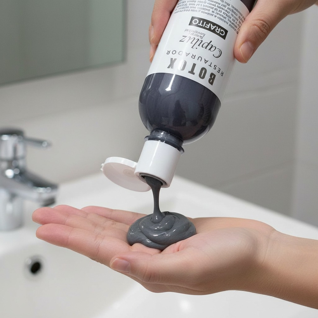 Pack Shampoo y Botox Matizador Grafito Efecto Humo 4