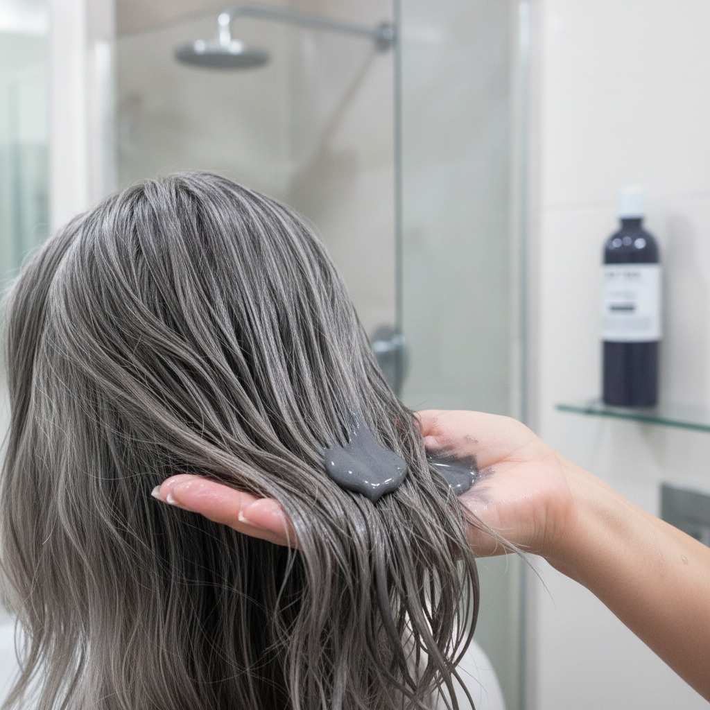 Pack Shampoo y Botox Matizador Grafito Efecto Humo 9