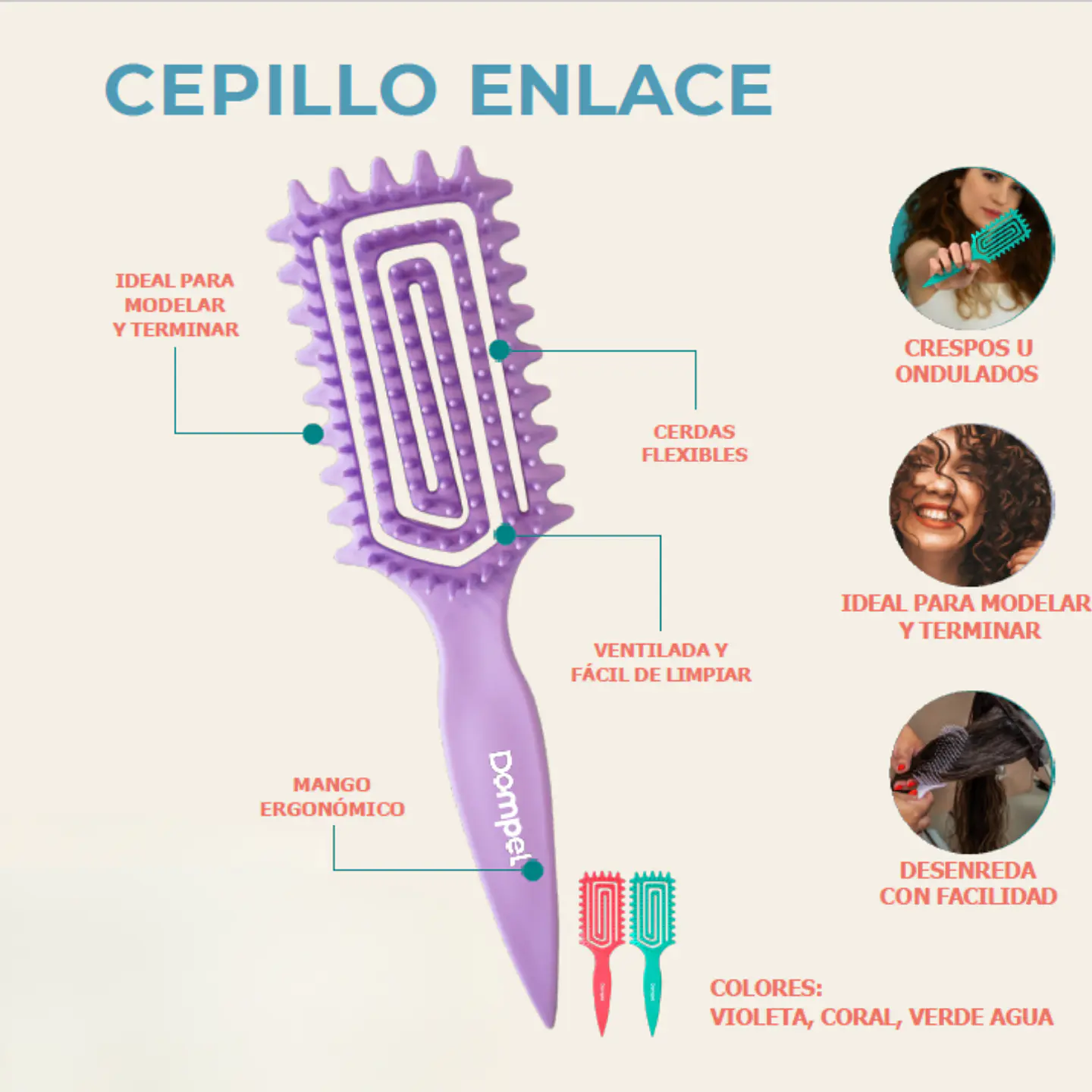 Cepilllo De Enlace Rizos Perfectos  8