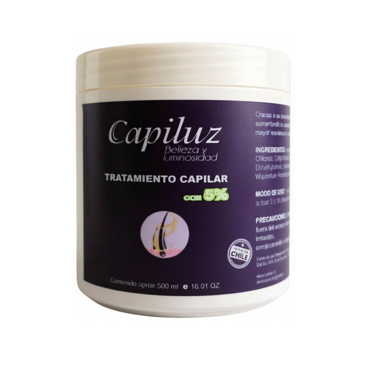 Tripack Capilar 5% Densidad Intensiva Y Fuerza Capiluz 4