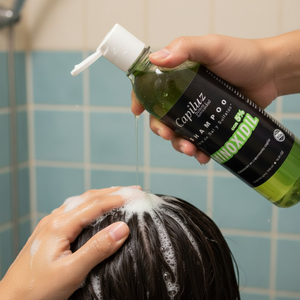 Shampoo Capilar 5% Densidad Y Engrosamiento Capiluz 500ml 10