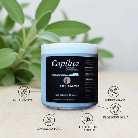 Tratamiento Capilar 5% & Salvia Sistema de Densidad y Control (500g)
