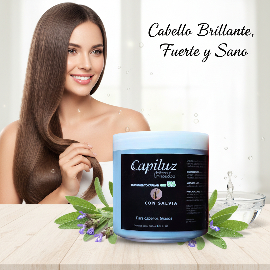 Tratamiento Capilar 5% & Salvia Sistema de Densidad y Control (500g) 3