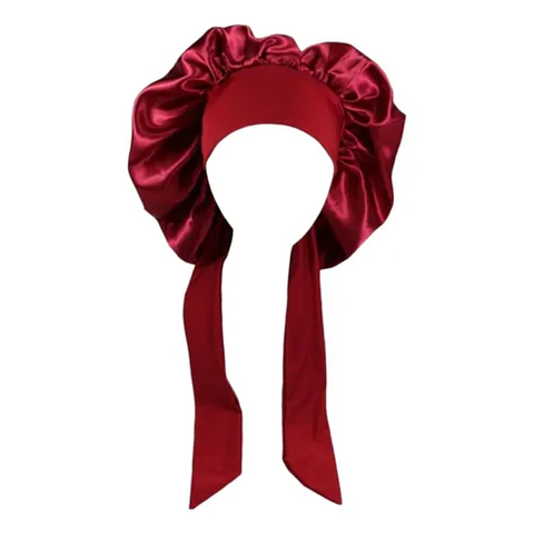 Gorro de Satin  Con Lazo Y Pretina  Ancha 