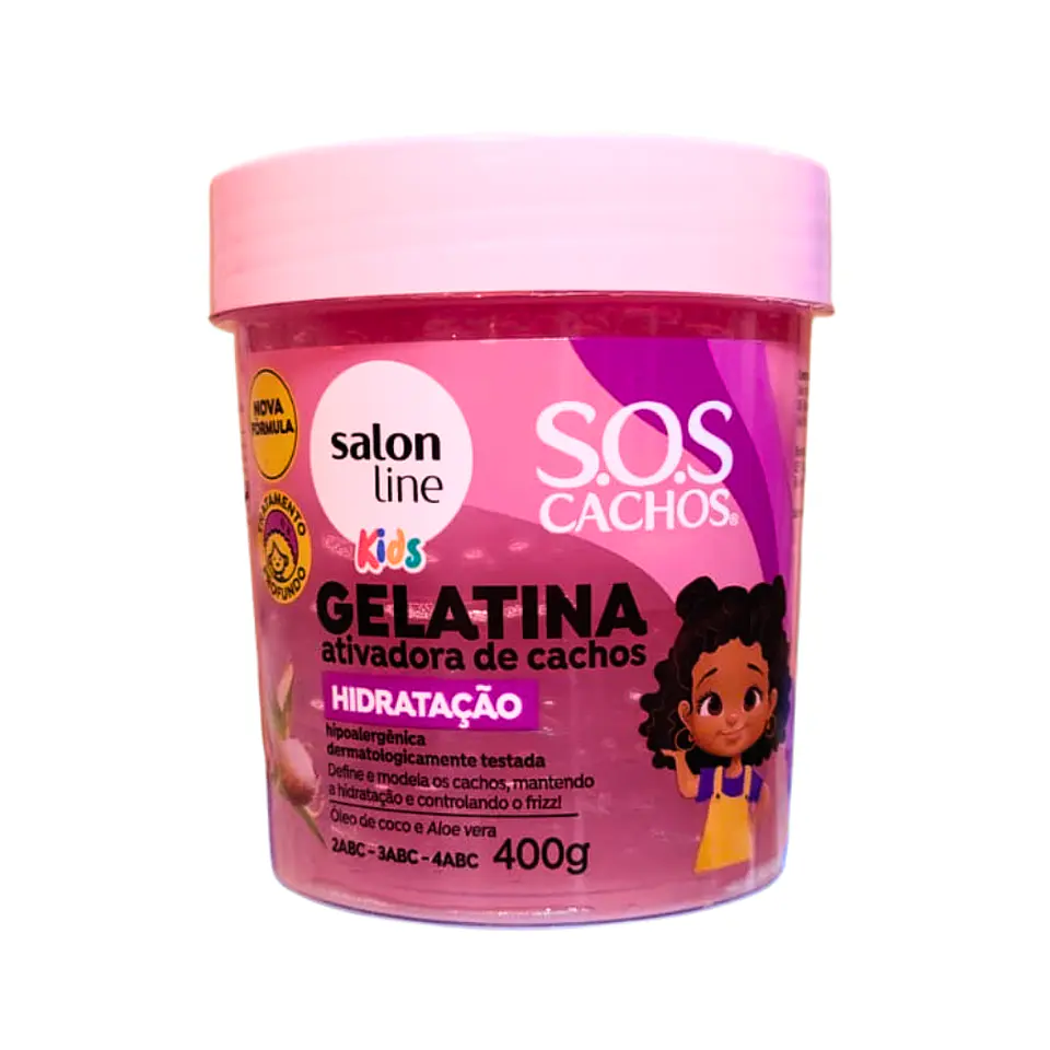 Kit Método Curly Infantil Salón Line SOS Cachos Kids (4 prod) 4