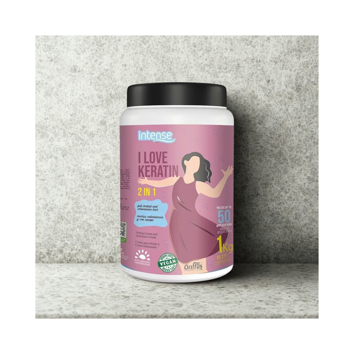 Crema de peinar 2 en 1 Hidratante Amo Queratina  2