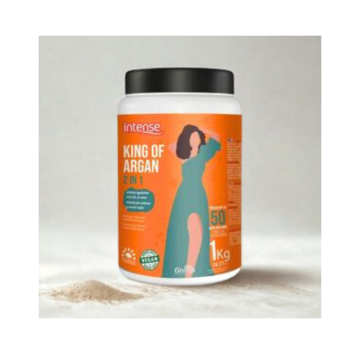 Crema de Peinar y  mascara para el cabello  2 en 1  king of Argan  2