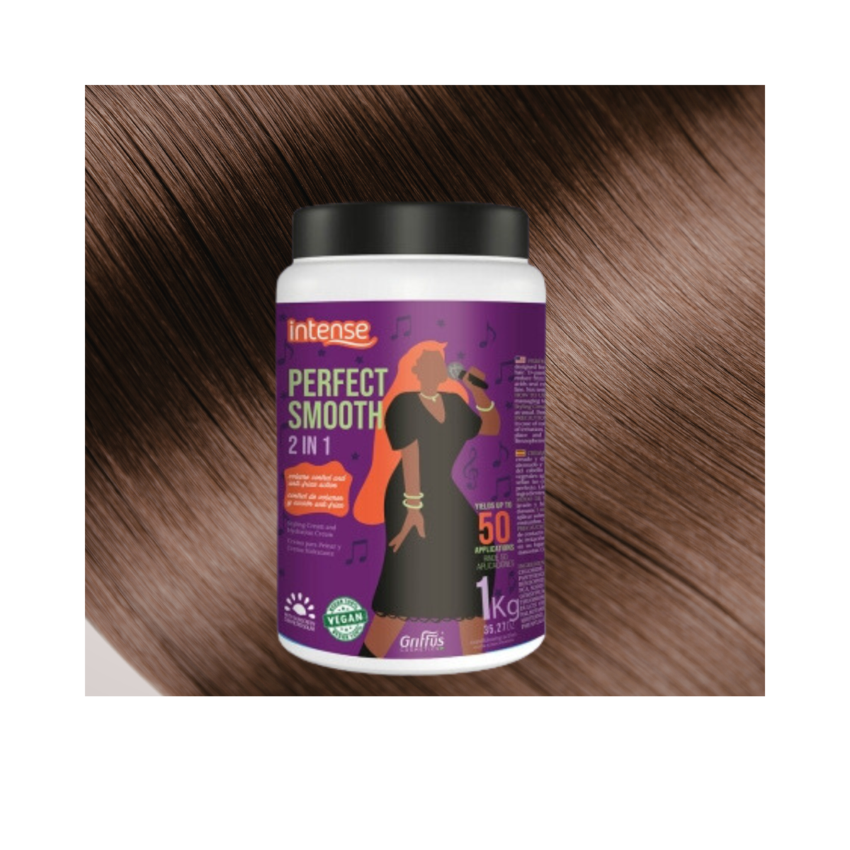 Crema de Peinar y Mascarilla 2 en 1 Perfect Smooth Liso Perfecto 3