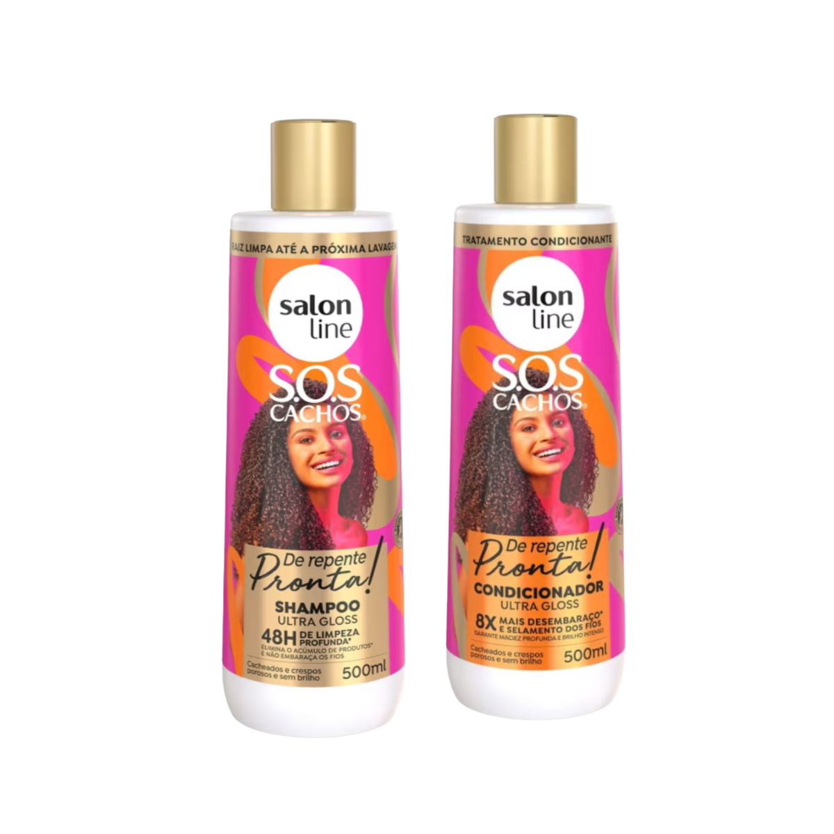 Kit Shampoo + Condicionador SOS Cachos De Repente Pronta 1