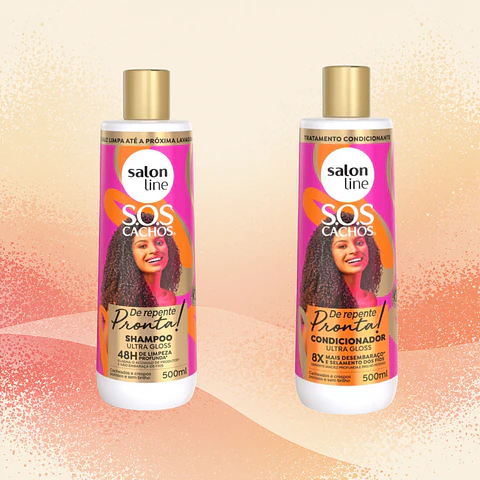 Kit Shampoo + Acondicionador SOS Cachos De Repente Pronta
