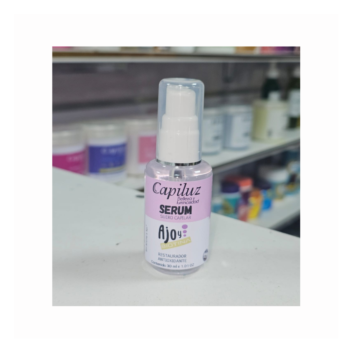 serum reparador de puntas ajo biotina capiluz 2