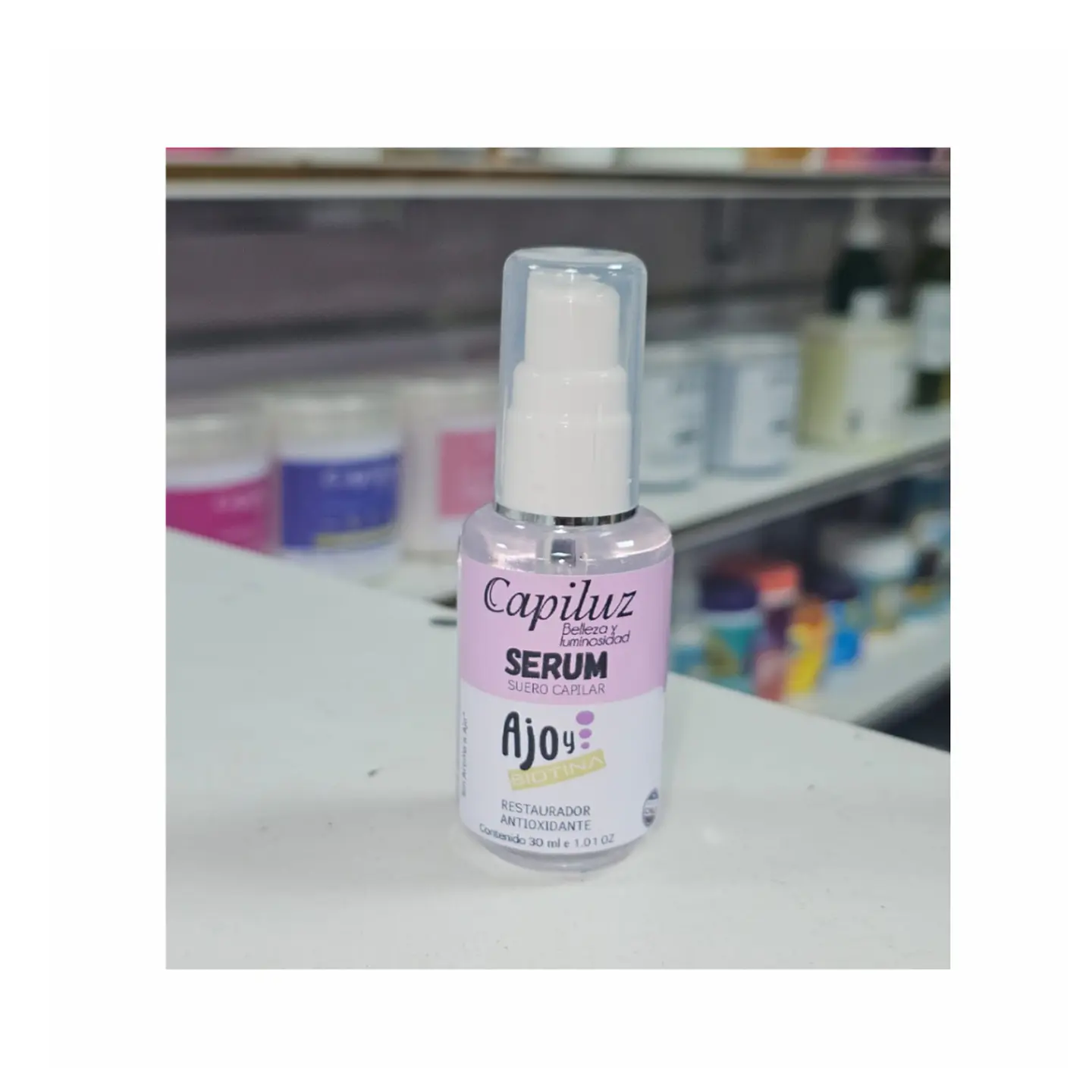 serum reparador de puntas ajo biotina capiluz 2