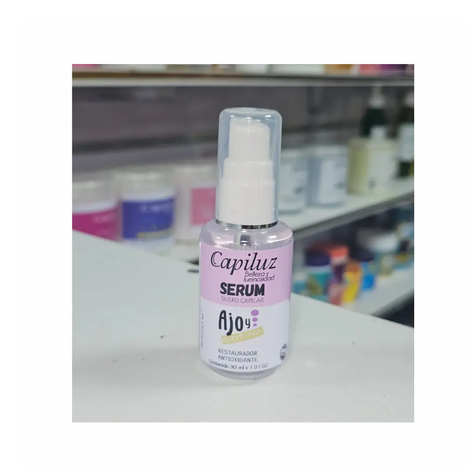 serum reparador de puntas ajo biotina capiluz 2