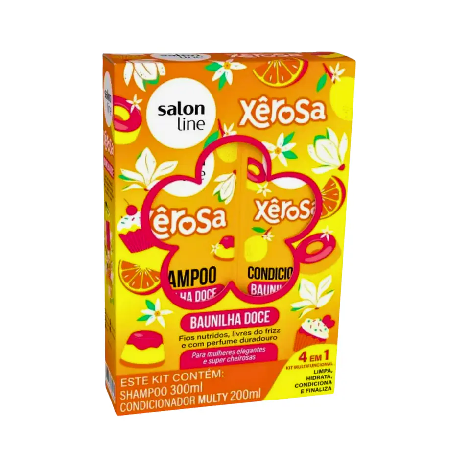 Kit Shampoo 300ml + Acondicionador 200ml Xêrosa Vainilla Dulce 1