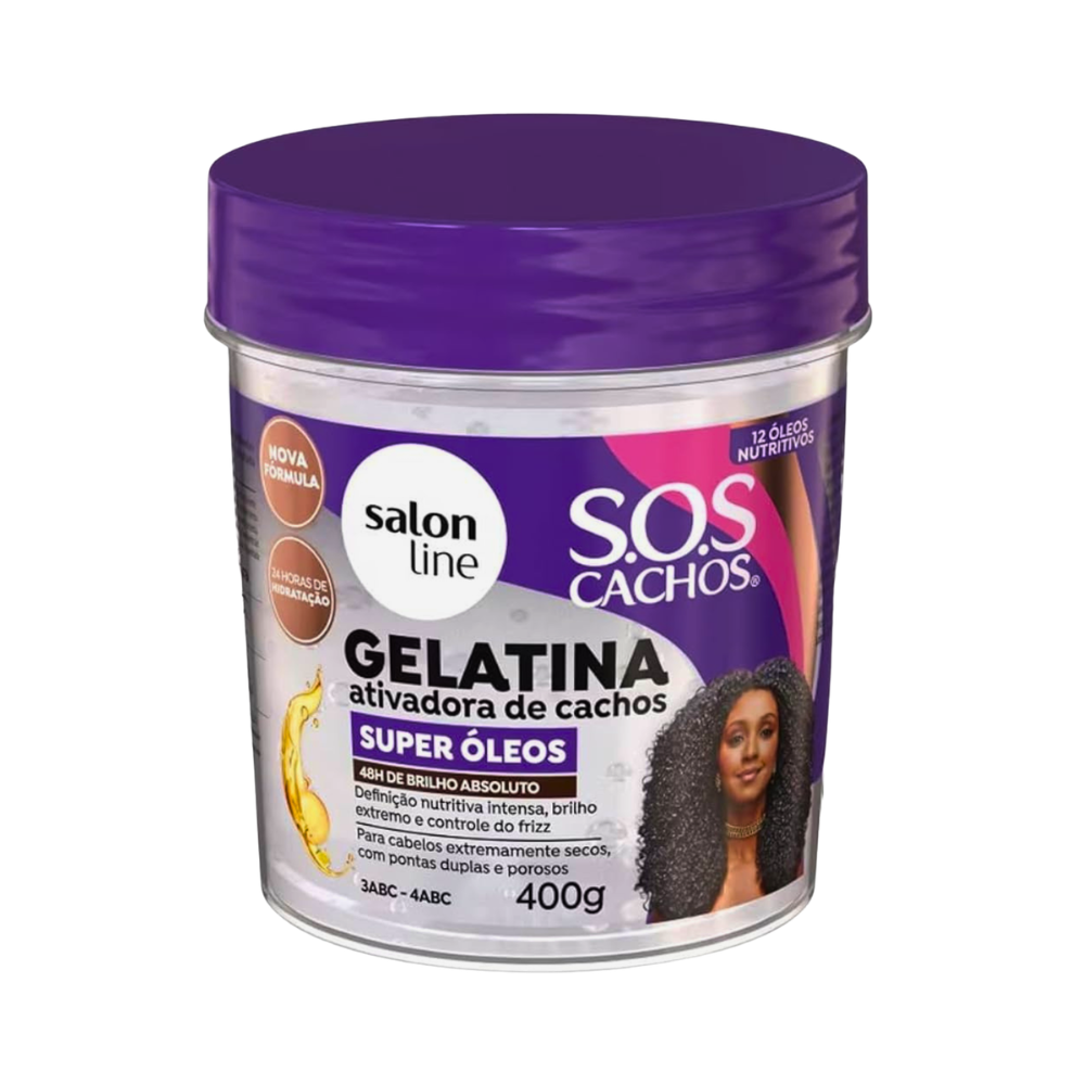 Gelatina Activador De Rulos Super Oleo S.OS Cachos 400g 1