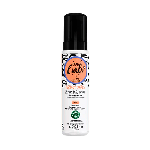 Mousse Rizos Perfectos Amo Cachos Definición, Volumen Controlado y Antifrizz 