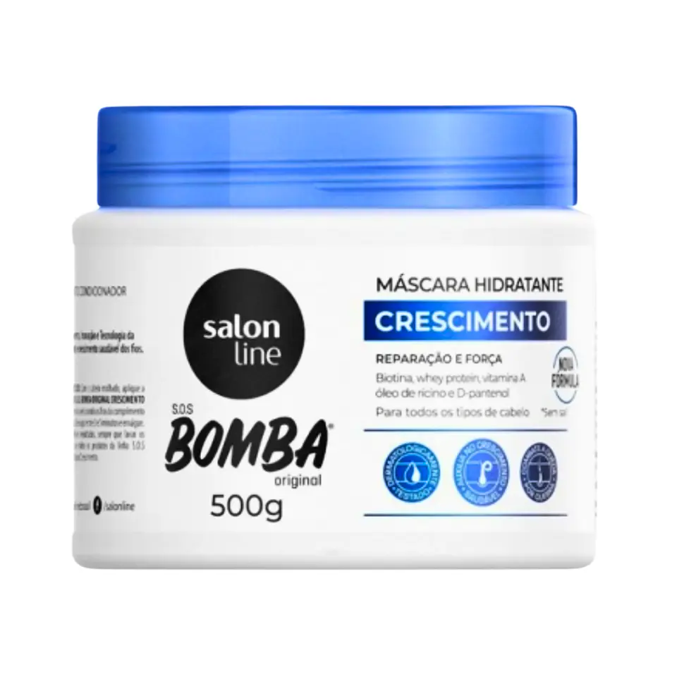 Máscara hidratante para el crecimiento S.o.s bomba Original 500g 1