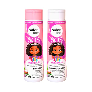 Kit de Shampo y acondicionador hidratante SOS Curls Kids