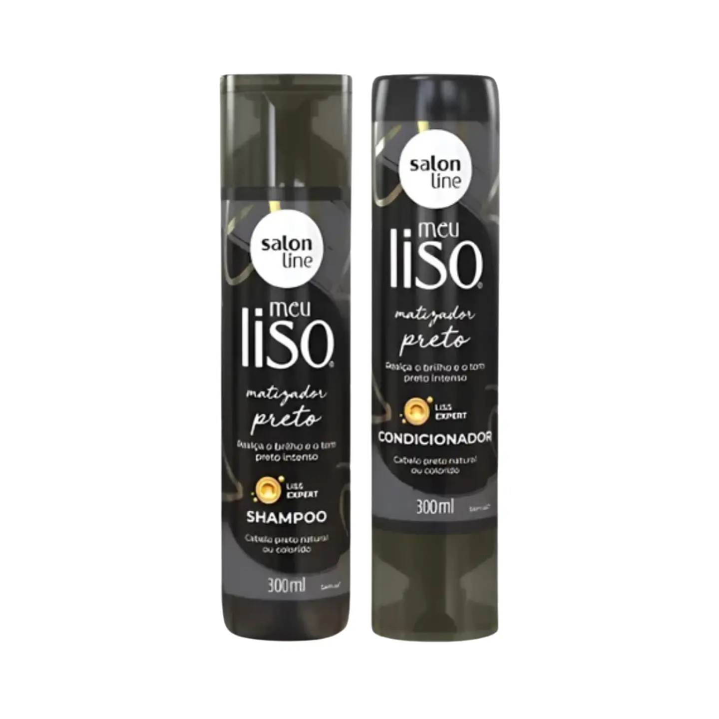 Pack Shampoo y Acondicionador Matizador Preto Meu Liso 1