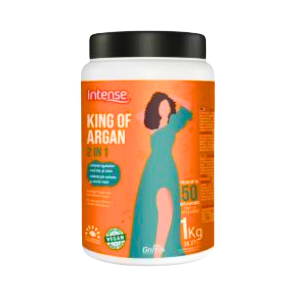Máscara para el cabello 2 en 1  king of Argan 1k 1