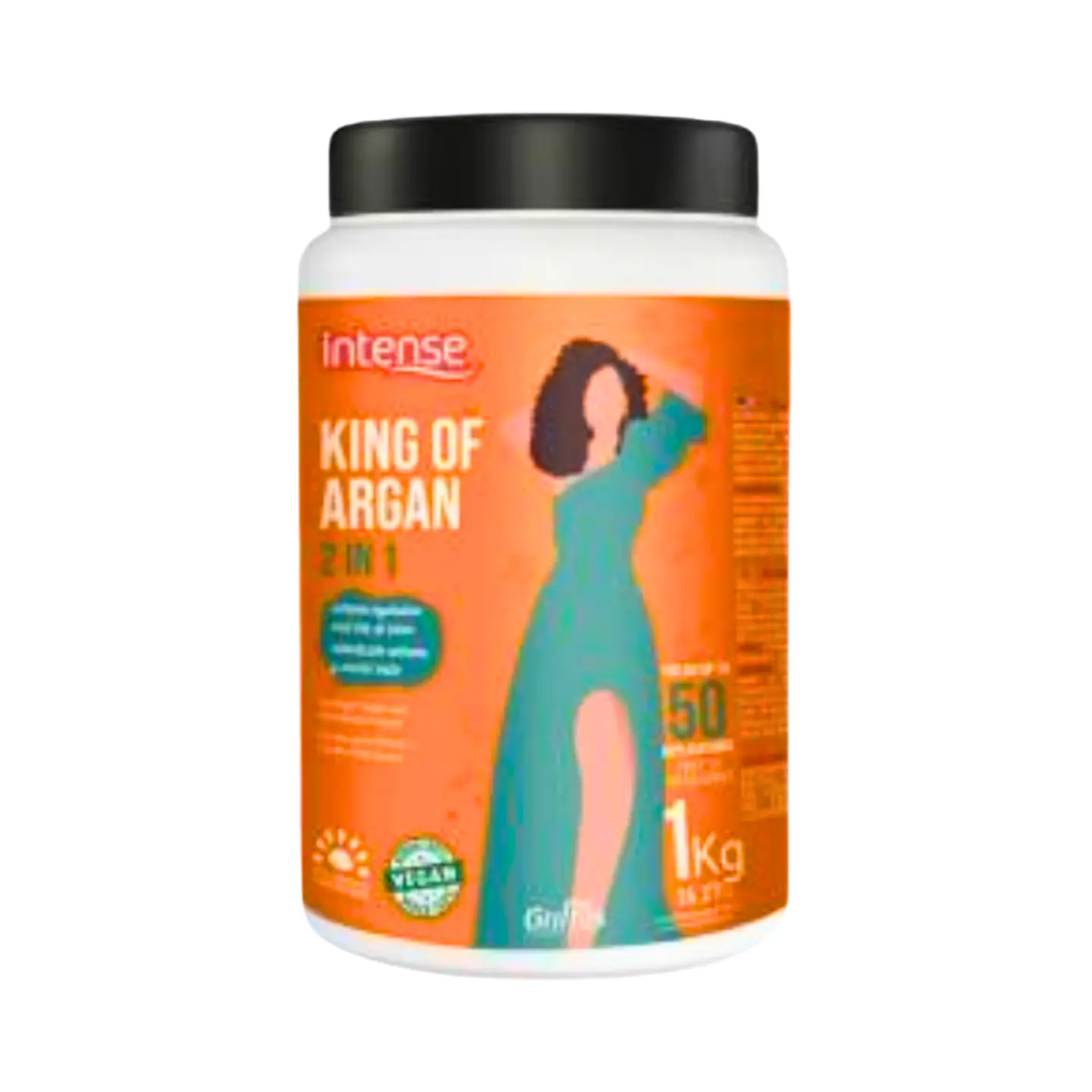 Máscara para el cabello 2 en 1  king of Argan 1k 1