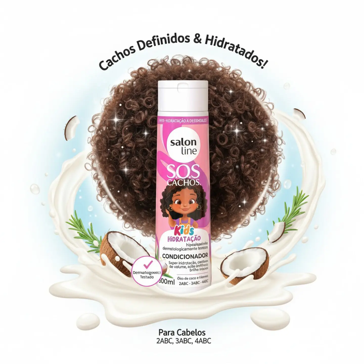 Acondicionador sos cachos kids hidratación profunda 300ml 4