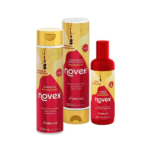 Kit Shampo Acondicionador + Reconstructor Kerantin  