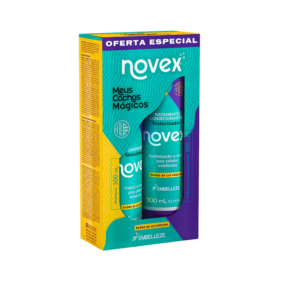 Kit Shampoo +acondicionador Meus Cachos Magicos 300ml 1