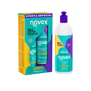 Kit Shampoo Acondicionador y Crema de Peinar Meus Cachos Magicos