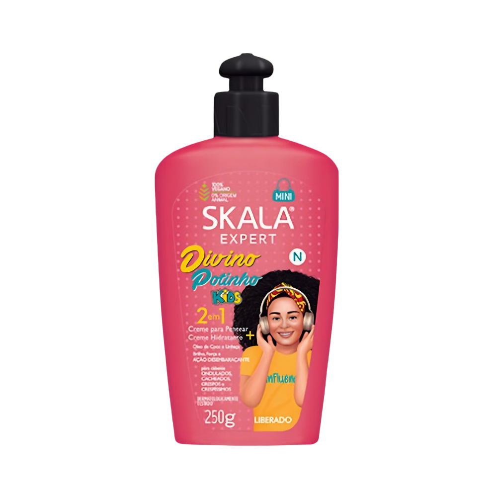 Crema de Peinar 2 en 1 Divino Potinho Kids 250g