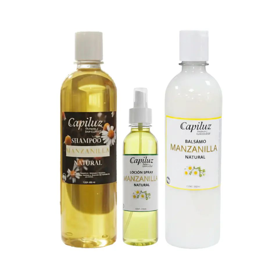 Tripack Shampoo + Acondicionador yTonico de Manzanilla. 1