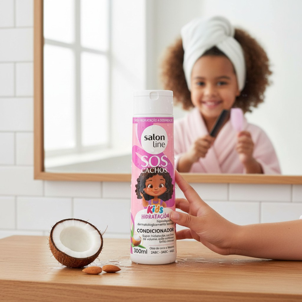 Shampoo sos cachos kids hidratación profunda 300ml 3