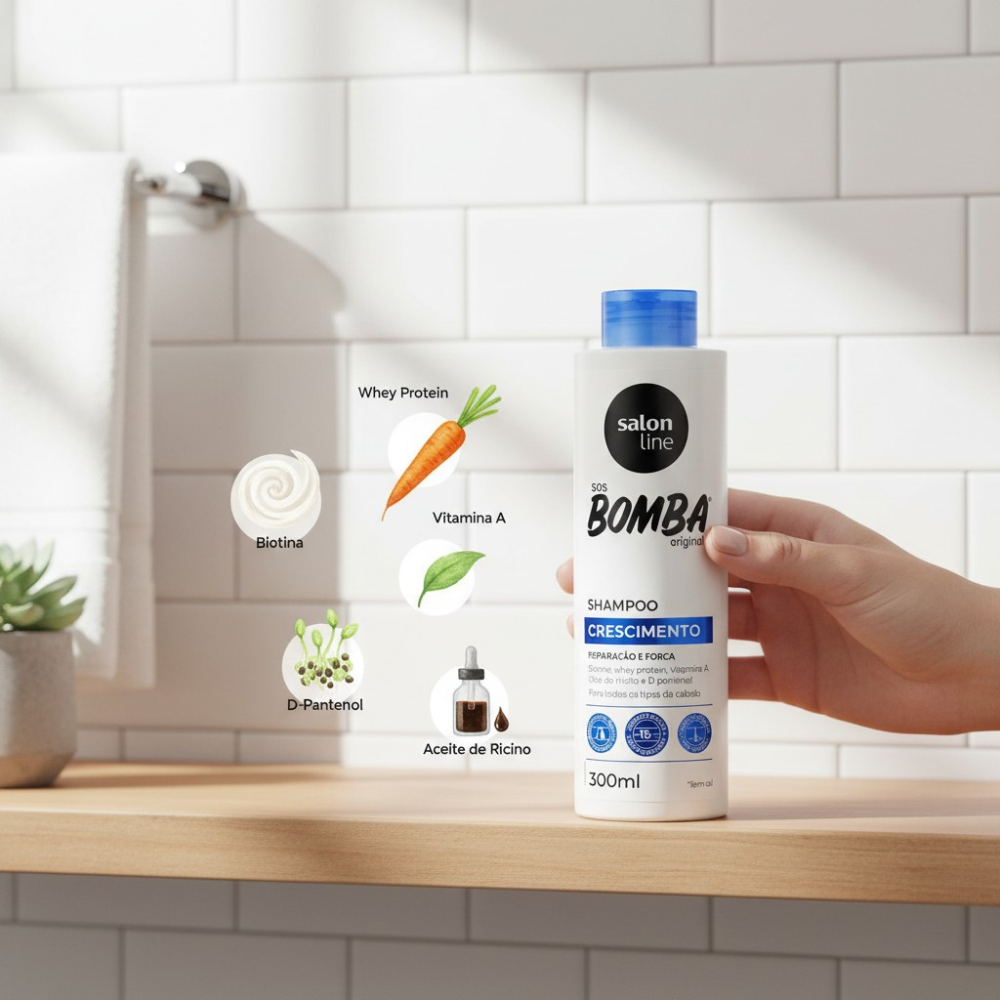 Shampoo S.O.S Bomba Original: La Explosión de Crecimiento  3