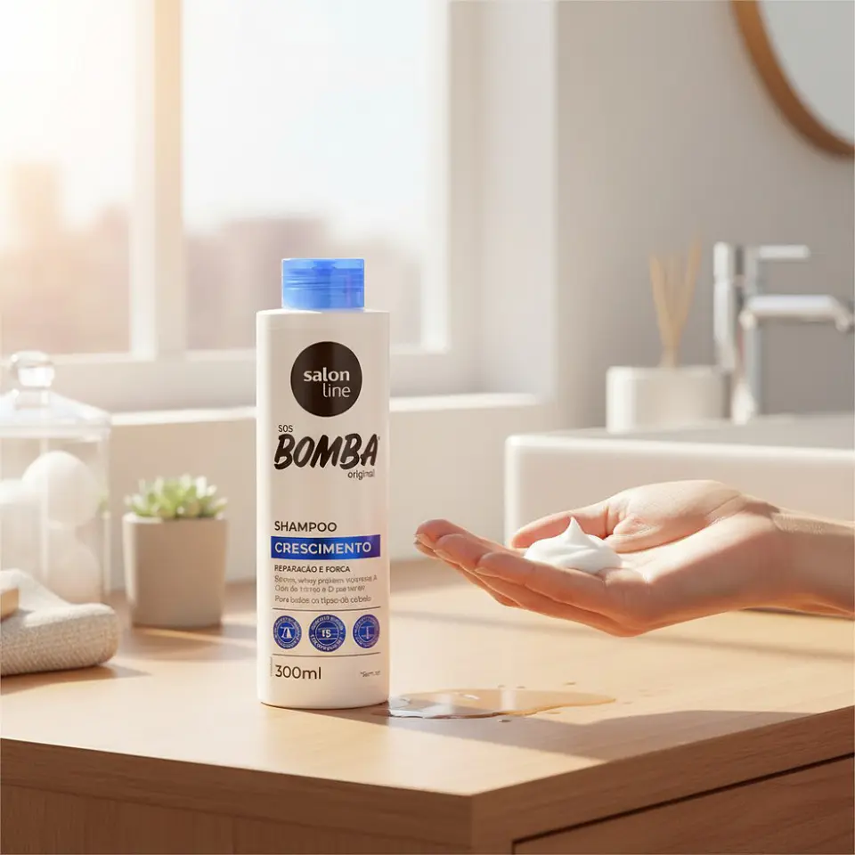 Shampoo S.O.S Bomba Original: Explosión de Crecimiento 4
