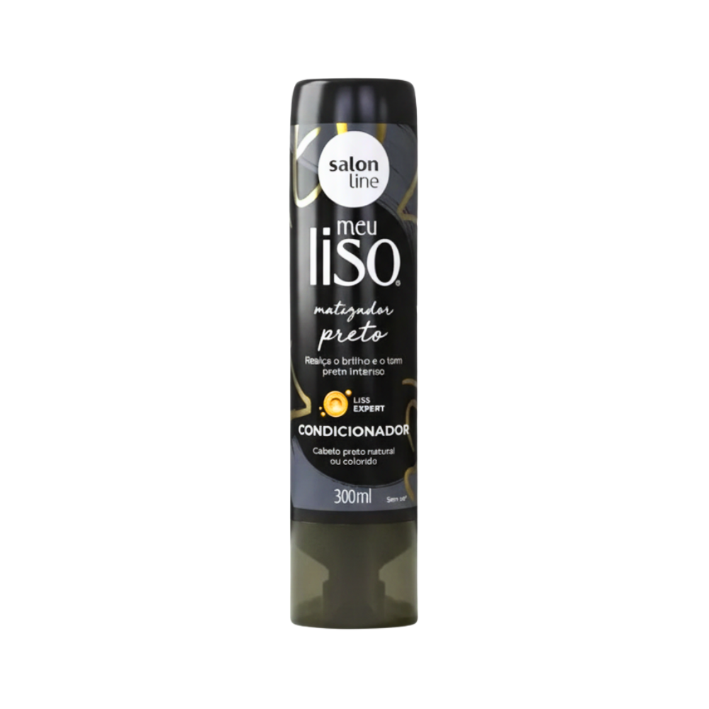 Acondicionador Meu Liso Matizador Preto Intensidad y Brillo Espejo 1