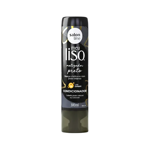 Acondicionador Meu Liso Matizador Preto Intensidad y Brillo Espejo
