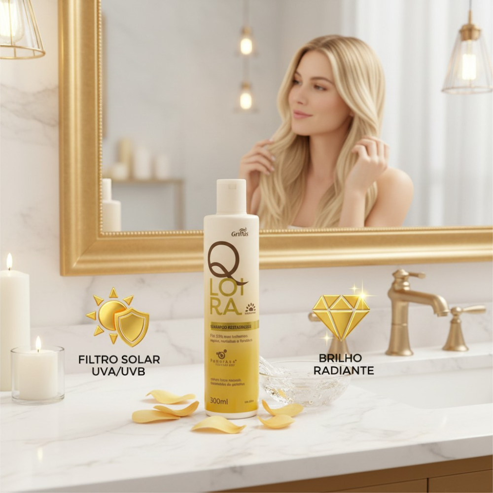 shampoo QLoira Restauracion Total Brillo y Proteccion Capilar 3