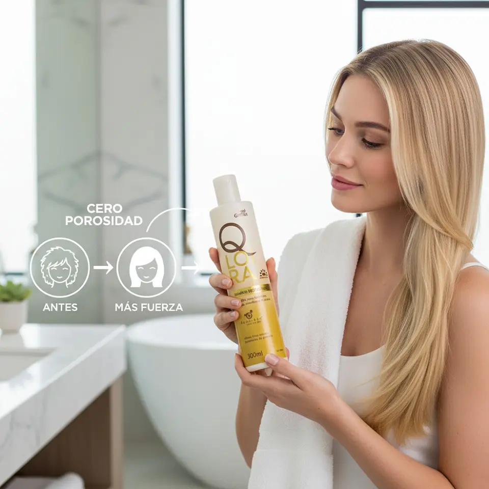 shampoo QLoira Restauracion Total Brillo y Proteccion Capilar 4