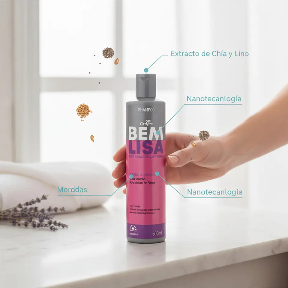 shampoo Bem Lisa Post-Alisado Nanocristalizacion  3