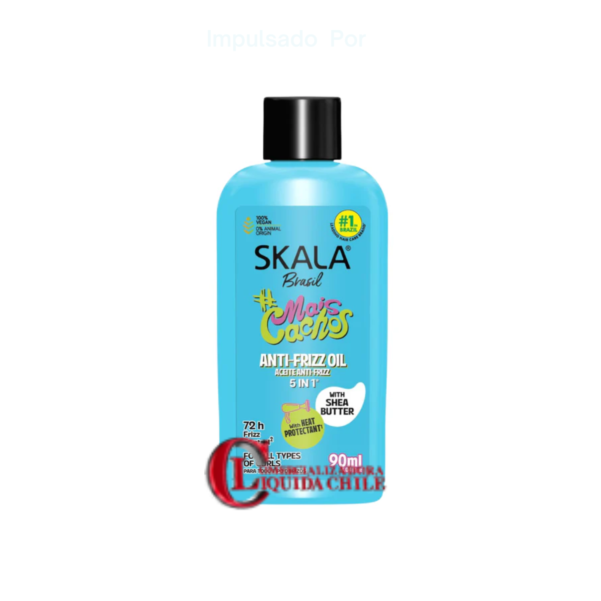 Aceite capilar 5 en 1 antifrizz Skala Mais Cachos, 72 horas, con protector térmico. 1
