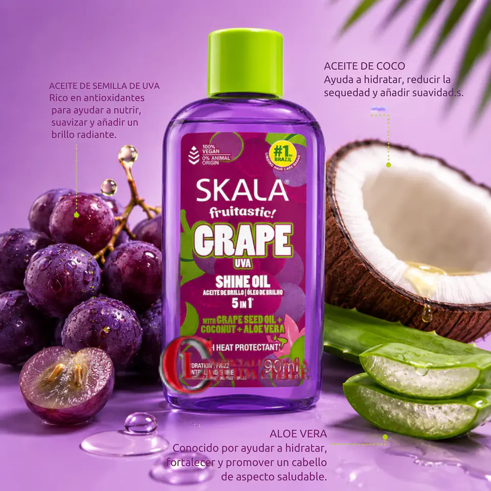 Aceite capilar Skala Uva Brillo Intenso. 6