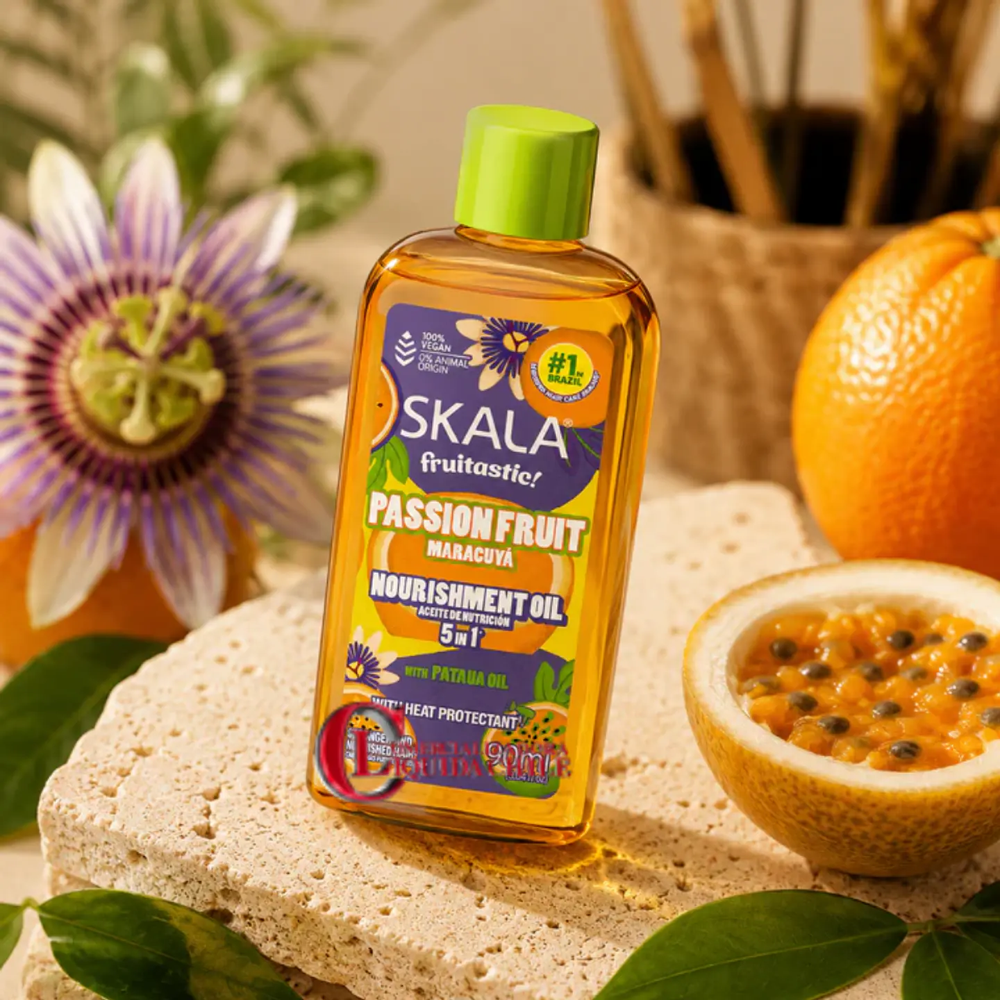 Aceite capilar nutritivo 5 en 1 de Skala con maracuyá 4