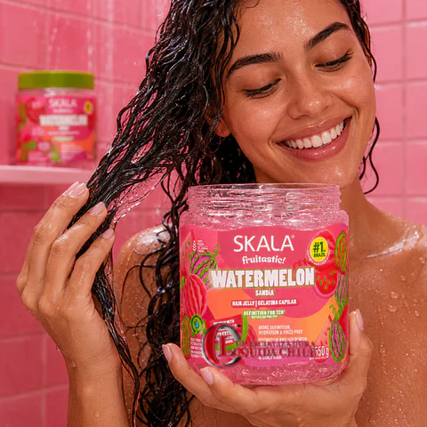 Gel fijador para el cabello Skala sabor sandía, definición 72 horas