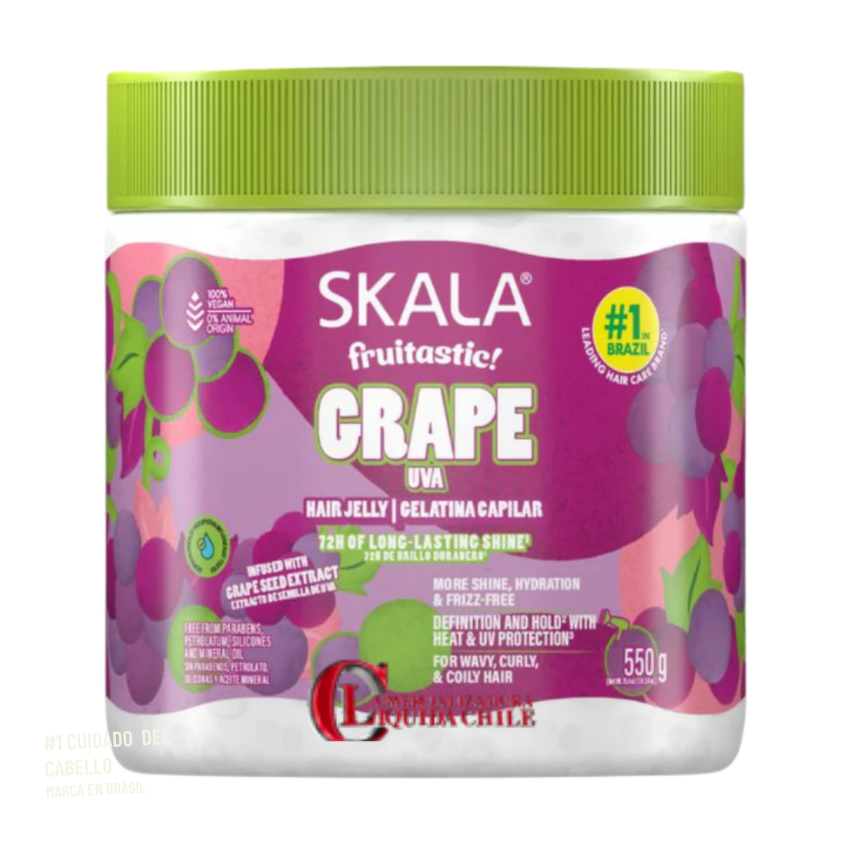 Gelatina capilar Skala  uva, brillo durante 72 horas