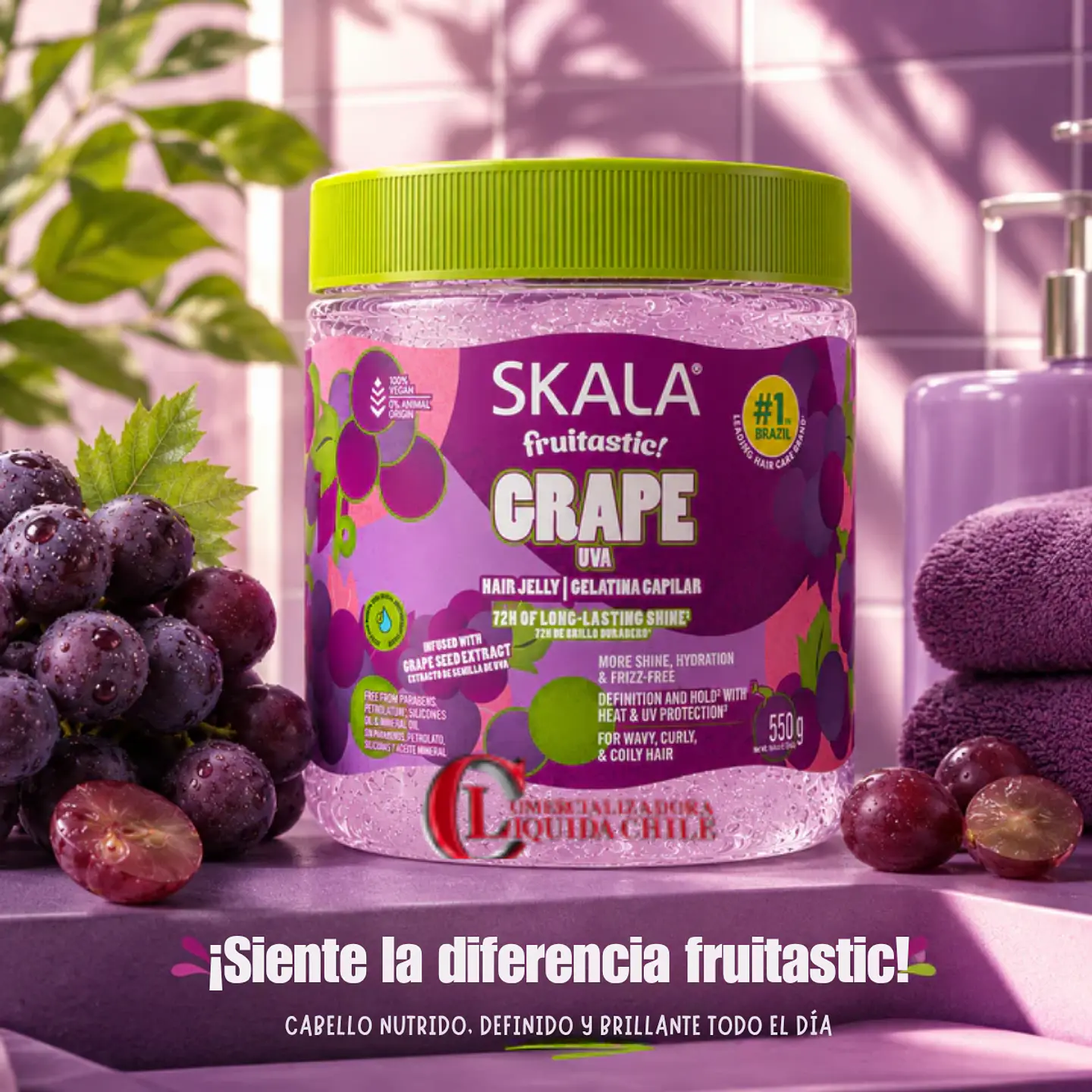 Gelatina capilar Skala  uva, brillo durante 72 horas 4