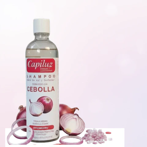Shampoo Antioxidante de Cebolla libre de sal y sulfatos 