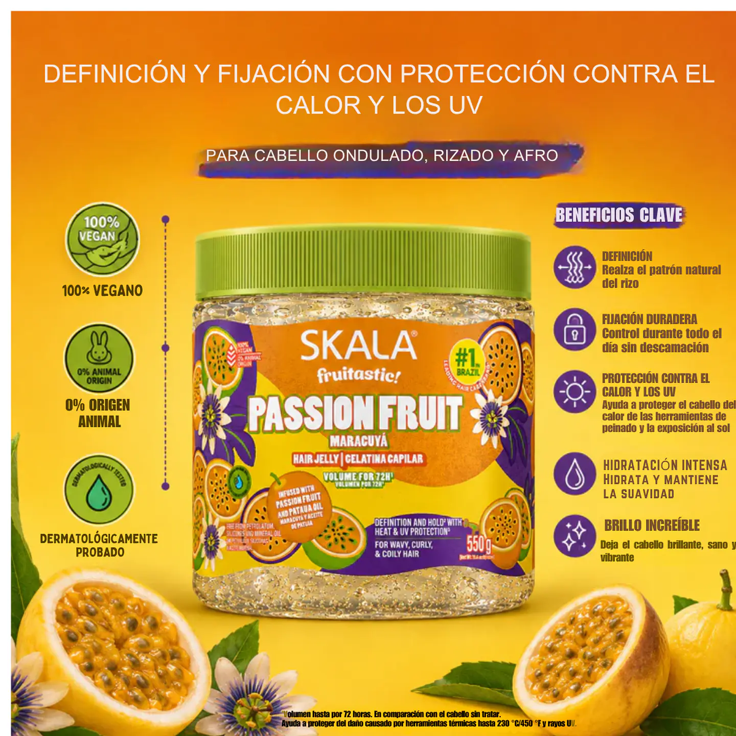 Pack Crema de Peinar, Gel y Aceite Capilar Maracuja Nutricion skala 4