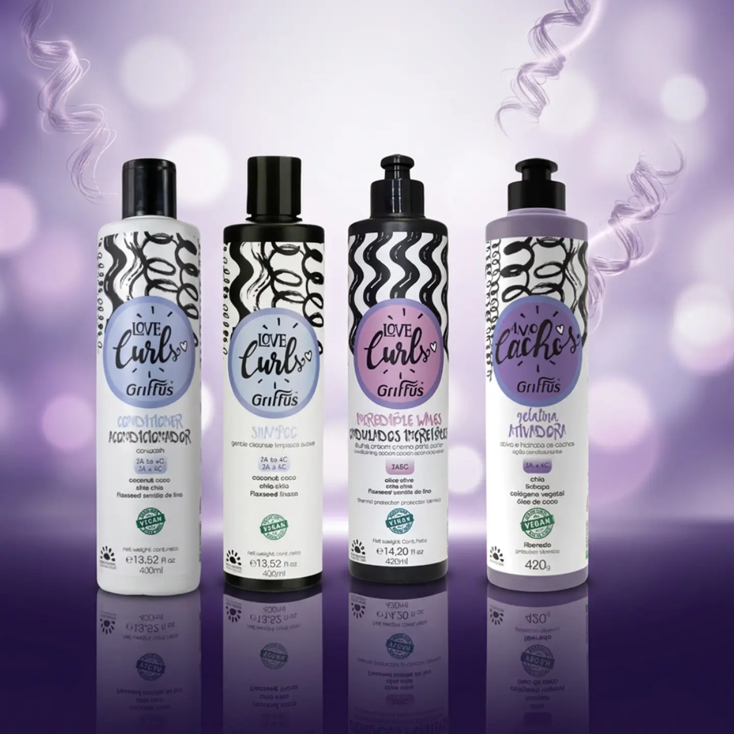 Pack Shampoo, Acondicionador,Crema de Peinar y Gelatina Activadora Ondas increibles 2